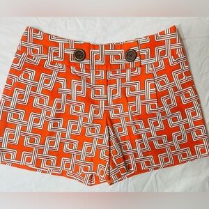 Milly Orange Geometric Patterned Women Shorts